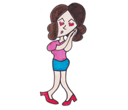 Y-chan Office Lady sticker #4465069