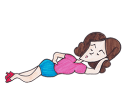 Y-chan Office Lady sticker #4465074