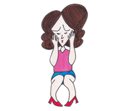Y-chan Office Lady sticker #4465076