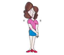 Y-chan Office Lady sticker #4465078
