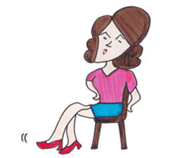 Y-chan Office Lady sticker #4465081