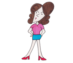 Y-chan Office Lady sticker #4465082