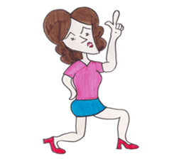 Y-chan Office Lady sticker #4465089