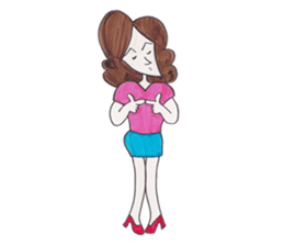 Y-chan Office Lady sticker #4465096