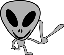 Gray the Alien sticker #4465384