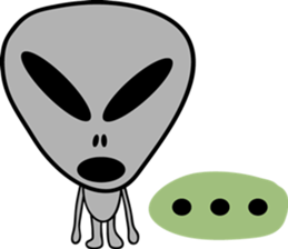 Gray the Alien sticker #4465387