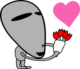 Gray the Alien sticker #4465389