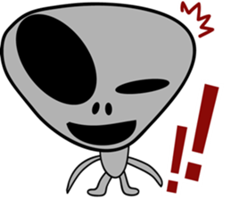 Gray the Alien sticker #4465391