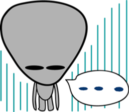 Gray the Alien sticker #4465392