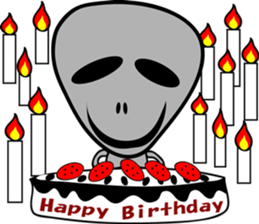 Gray the Alien sticker #4465420