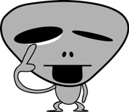 Gray the Alien sticker #4465421