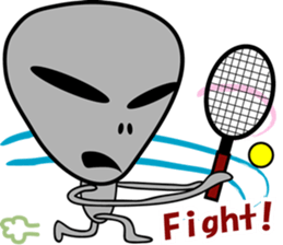 Gray the Alien sticker #4465422