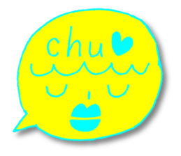 Yellow facial tag2 sticker #4466039