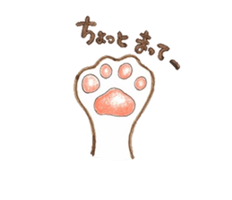 Gentle Communication With A White Cat sticker #4466562