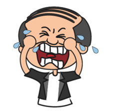 Strange Grandpa &  lady(in English) sticker #4467029