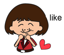 Strange Grandpa &  lady(in English) sticker #4467048