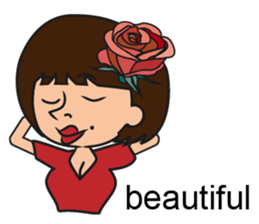 Strange Grandpa &  lady(in English) sticker #4467049