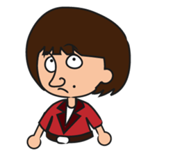 Strange Grandpa &  lady(in English) sticker #4467058