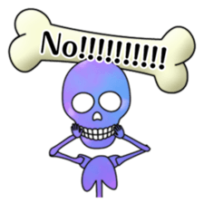 KiraKira Galaxy skulls sticker #4467194