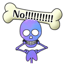 KiraKira Galaxy skulls sticker #4467194