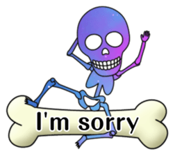 KiraKira Galaxy skulls sticker #4467218