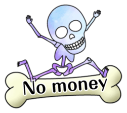 KiraKira Galaxy skulls sticker #4467220