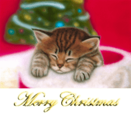 Painting of Puppies and Kittens sticker #4467616