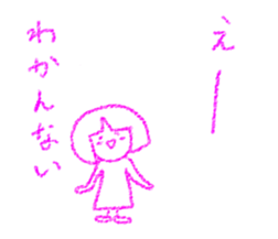 Crayon girl and Boy sticker #4468681