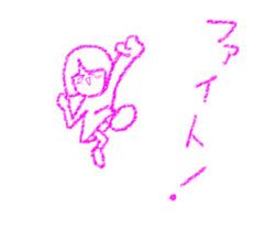 Crayon girl and Boy sticker #4468683