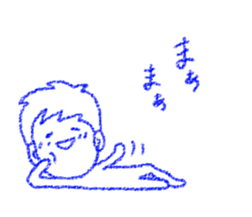 Crayon girl and Boy sticker #4468696