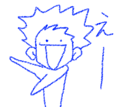 Crayon girl and Boy sticker #4468704