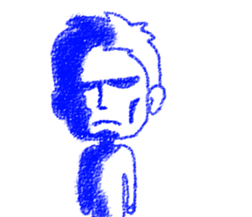 Crayon girl and Boy sticker #4468707