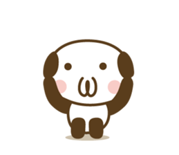 Warm fuzzy panda sticker #4468991