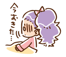 Twin tail girl & cute spook sticker #4469092