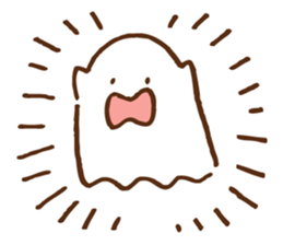 Twin tail girl & cute spook sticker #4469099