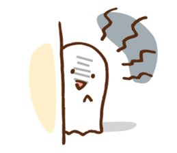 Twin tail girl & cute spook sticker #4469100