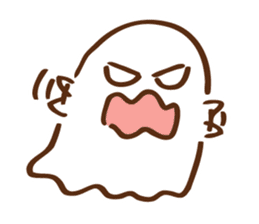 Twin tail girl & cute spook sticker #4469107