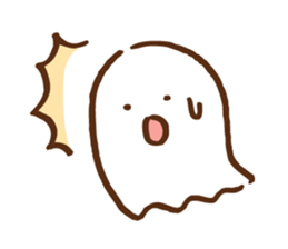 Twin tail girl & cute spook sticker #4469110