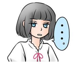 TUNDERE girl sticker #4469115