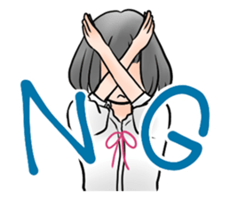 TUNDERE girl sticker #4469117