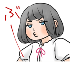 TUNDERE girl sticker #4469133