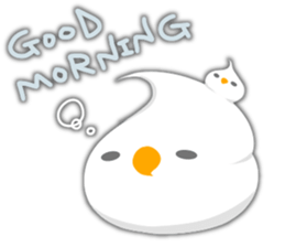 Fresh cream bird sticker #4469676