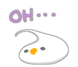 Fresh cream bird sticker #4469684