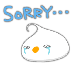 Fresh cream bird sticker #4469695