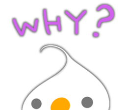 Fresh cream bird sticker #4469697