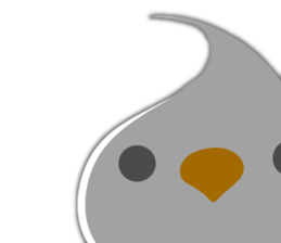 Fresh cream bird sticker #4469699