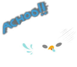 Fresh cream bird sticker #4469700