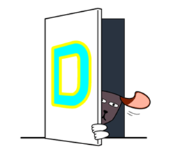 Cute! Fun! It is alphabet"EIJI-KUN". sticker #4470475