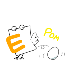 Cute! Fun! It is alphabet"EIJI-KUN". sticker #4470476
