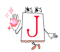 Cute! Fun! It is alphabet"EIJI-KUN". sticker #4470481